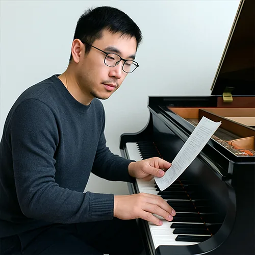Haoran Zhang 在演唱会现场的肖像